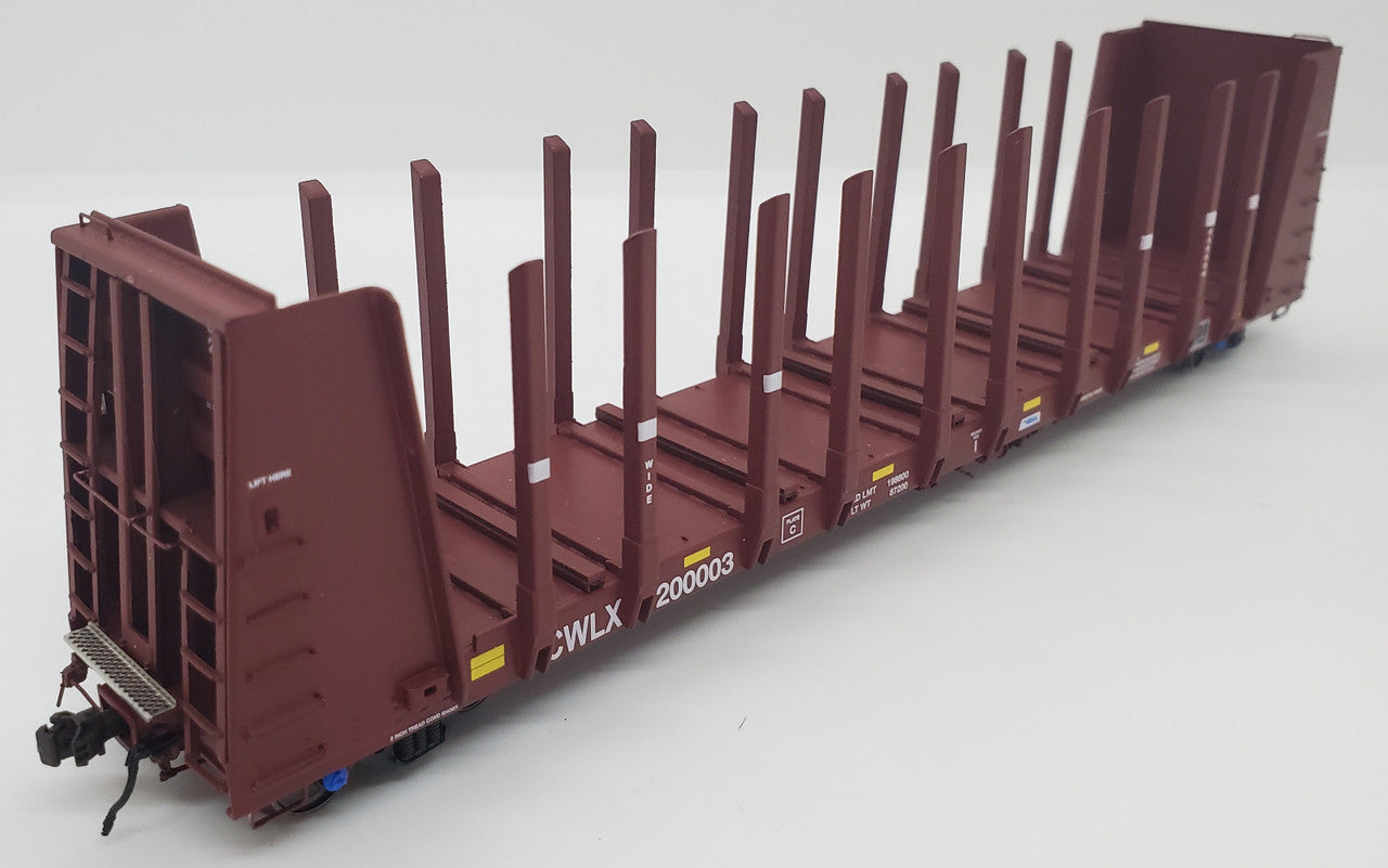 Otter Valley HO Scale 52' Bulkhead Pipe Car CWLX #200095, FCA 65011