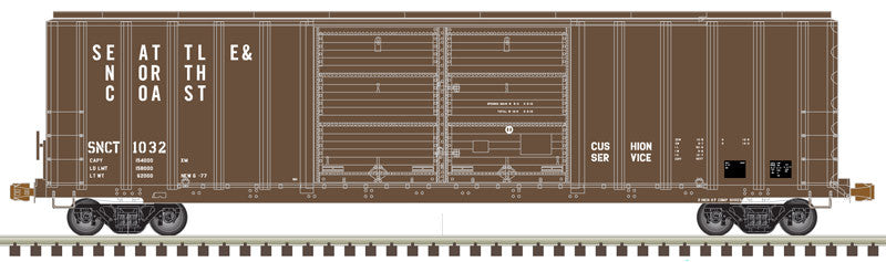 Atlas Model Train - FMC 5077 DD Boxcar for Seattle & North Coast Line #1097 in N Scale, Part Number 150 - 50005258