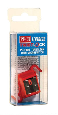 Peco PL - 1005 HO or O Scale Electric Twist - Lock Turnout Micro Switch by PECOLectrics