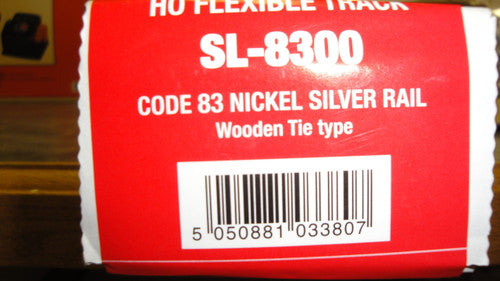 Peco SL-8300 HO Scale Brown Line Flex Track - 25-Section Box, Each Section 36 Inches Long, Code 83 Model Railroad Track