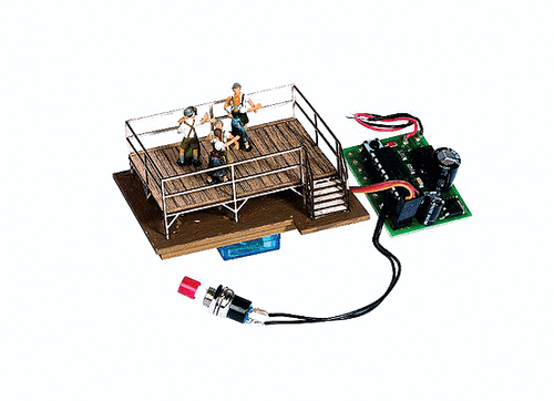 Noch 66820 HO Scale Animated Laser - Cut Wood Dance Floor Kit