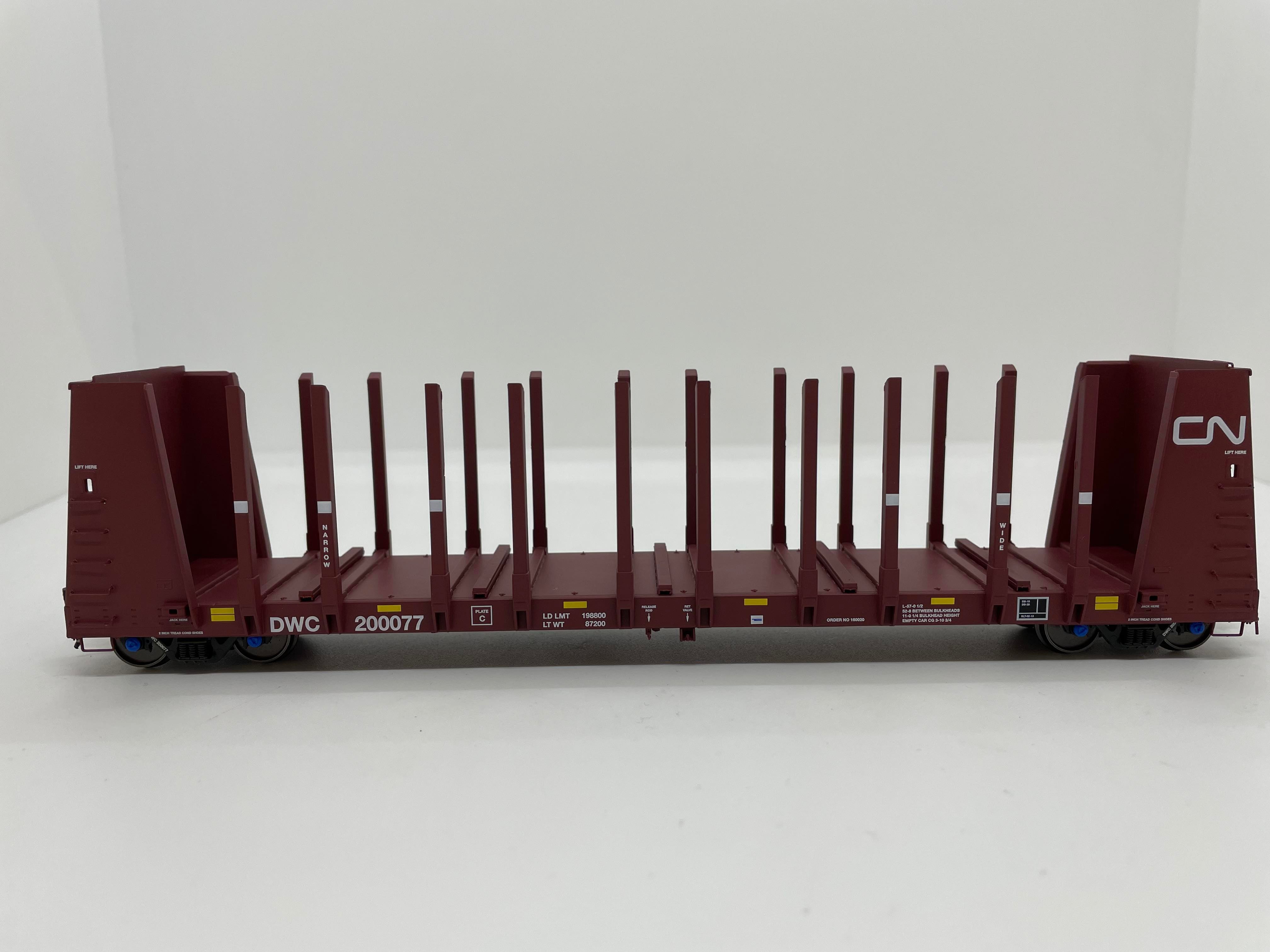 Otter Valley 65018 FCA 52-Foot Bulkhead Pipe Car Model for HO Scale - DWC #200061