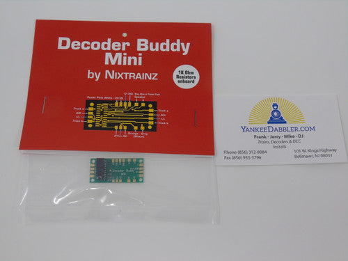 NixTrainz NTZ2 Decoder Buddy Mini with 1k Ohm Resistor for 21-Pin HO Scale Decoders