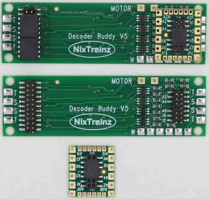 NixTrainz NTZ5 Motherboard V5 1k Ohm for 21-Pin HO Scale Decoders