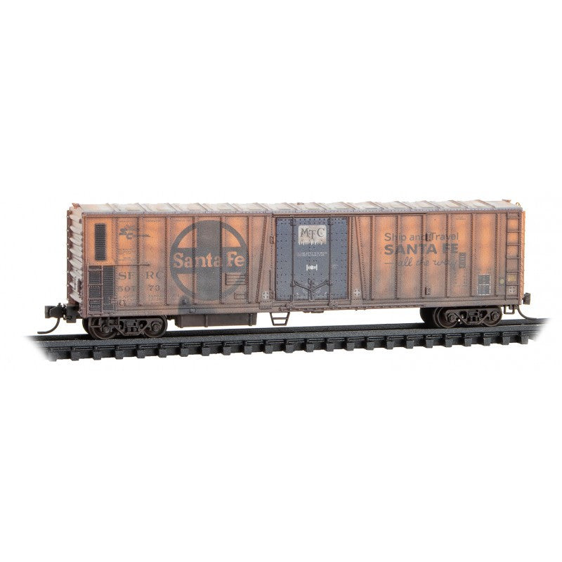 Micro-Trains N Scale ATSF Santa Fe Weathered 2-pk Released in 11/23