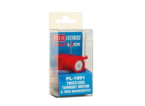 Peco PL - 1001 Twistlock Turnout Motor with Twin Microswitch for N, HO, or O Scale Model Trains