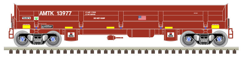 N Scale ATLAS Master 50006046 Amtrak #13977 Boxcar Red DIFCO Side Dump Car