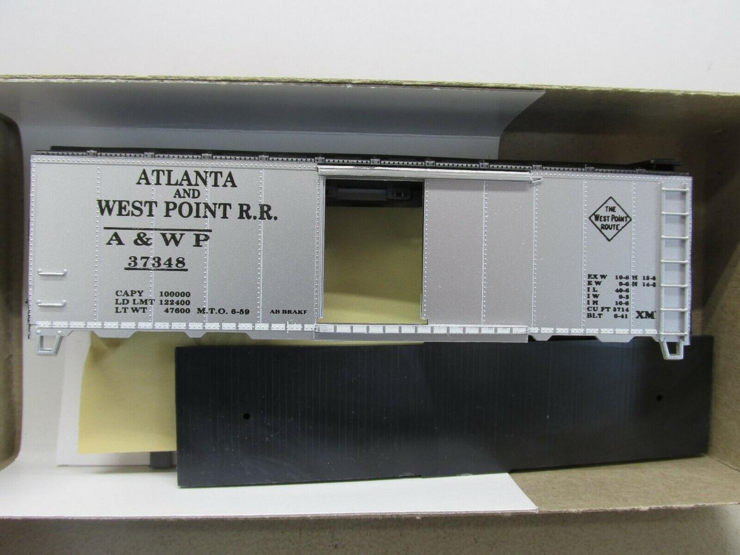 HO Scale Bev-Bel 245-3 40' Boxcar of Atlanta and West Point R.R #37348