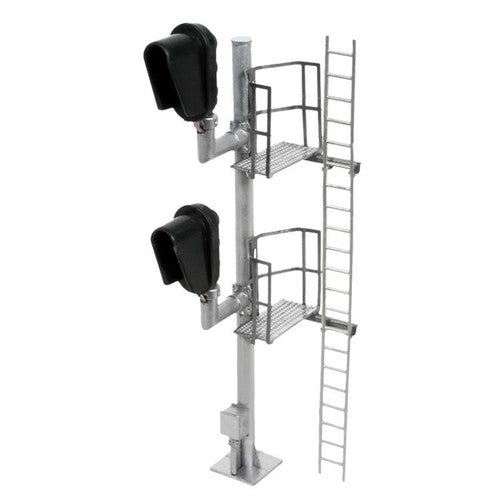 ATLAS 70000097 HO Scale Double-Head Modern Hooded Right-Hand Signal for Model Trains