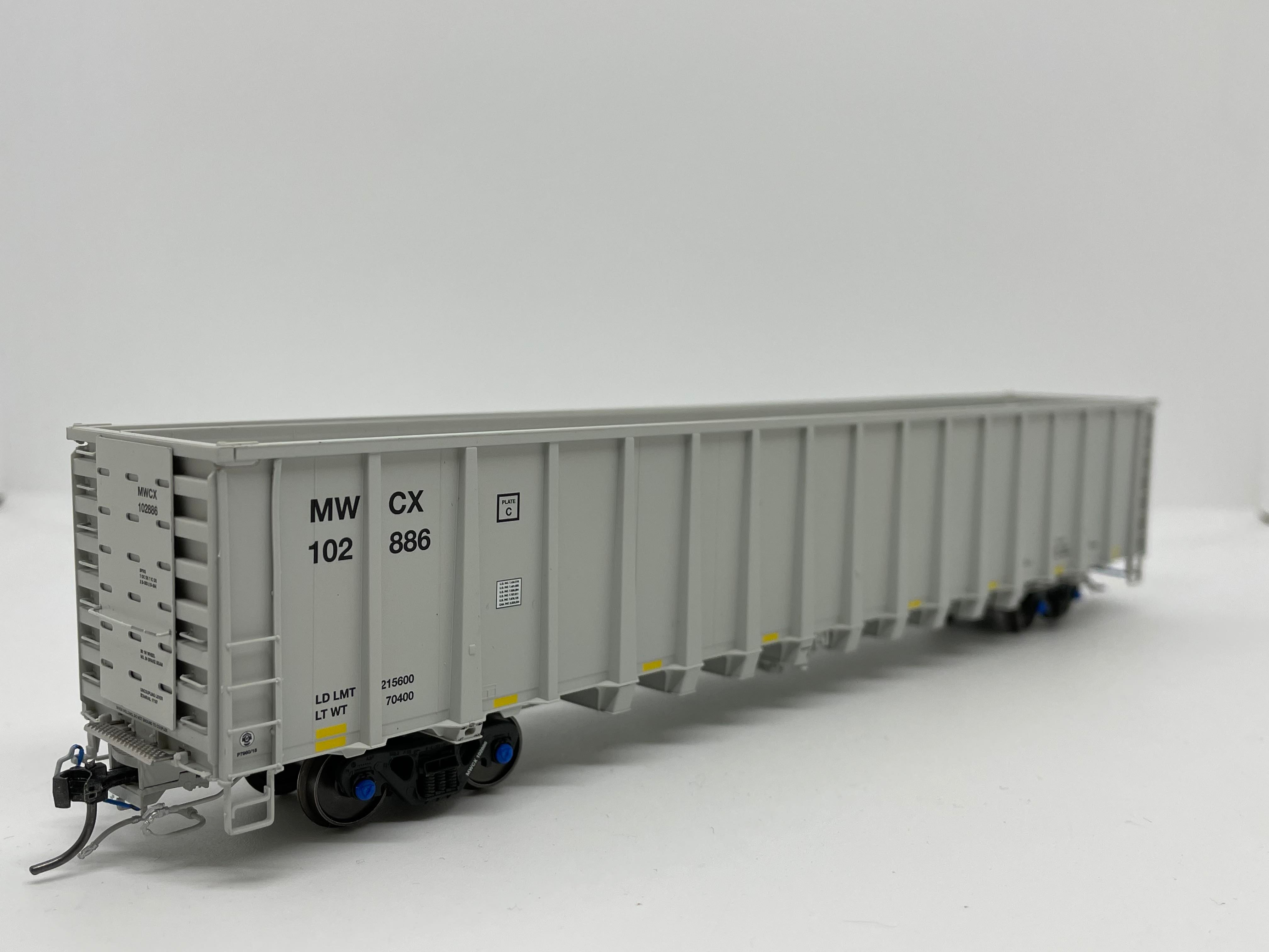 HO Scale Model - Otter Valley Railroad 60038 NSC 64-Foot 6000 Cubic High-Side Gondola Car, MWCX #102874