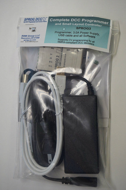 SPROG DCC - SPROG 3 Complete Digital Command Control (DCC) Programmer and Small Layout Controller for All Scales, 2.5 Amp - Yankee Dabbler Part # 67 - SPROG 3