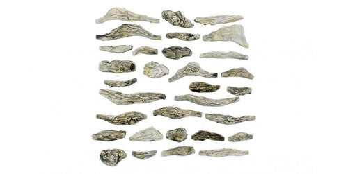 Woodland Scenics 1141 - 31 Piece Ready - Made Creek Bed Rocks for A Scale