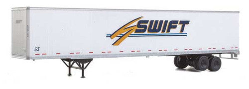 Walthers HO Scale SceneMaster Assembled 2-Pack of 53-Foot Stoughton Trailers by Swift for Model Railroad Scenes