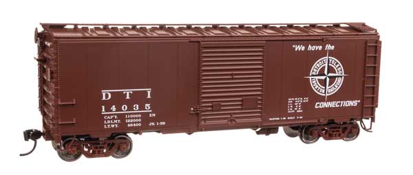 Walthers HO Scale 40' ACF Welded Boxcar DT&I #14035