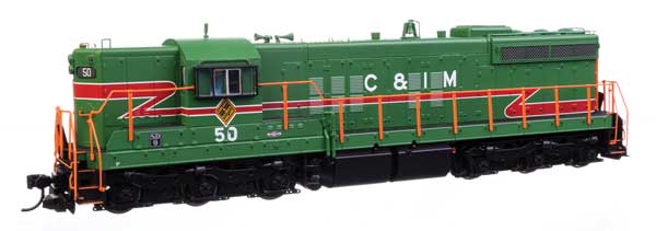 Walthers Proto HO Scale Model Train - 920-42703 SD9 Diesel Locomotive of C&MI Chicago & Illinois Midland #50 with DCC & Sound Function