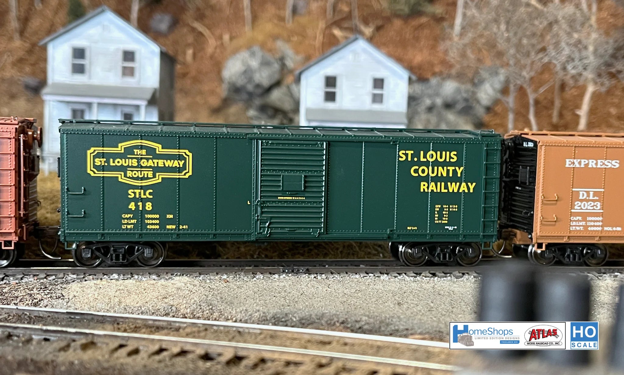 HO Scale Atlas USRA Rebuilt 40' Steel Box Car - St Louis County Railway #443