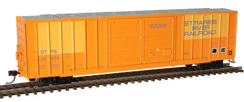 HO Scale Orange Atlas FMC 5503 52' Double-Door Boxcar St. Maries River Railroad #52053