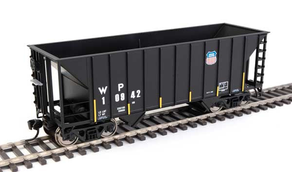 Walthers 910 - 56629 HO Scale 34 - Foot 100 - Ton 2 - Bay Hopper Model for Union Pacific UP WP #10942 Railroad