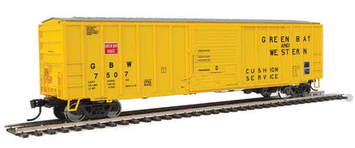 Walthers HO Scale 50-Foot ACF Exterior Post Boxcar - GB&W (Green Bay & Western) #7507 for Model Railroads
