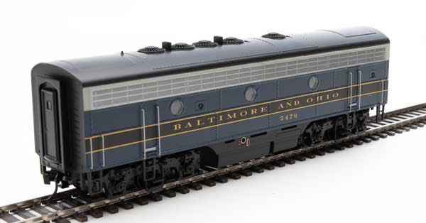 Walthers HO Scale EMD F7 A/B - B&O #4510, #5476 in Blue, Gray, Black - DCC & Sound