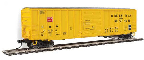 HO Scale Walthers 50' ACF Green Bay & Western #7454 Exterior Post Boxcar