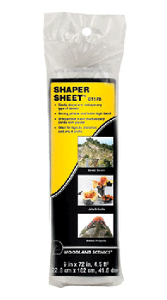 Woodland Scenics 1178 Shaper Sheet(TM) Roll - 9x72 (22.9x183cm) A Scale for Great Scenery