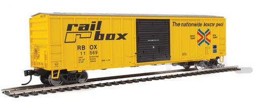 Walthers HO Scale 50-Foot ACF Exterior Post Boxcar - RBOX Railbox Model #11569 for Model Railroads