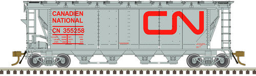 HO Scale Atlas 20006361 Slab Side Covered Hopper CN #355196 (12 Hatch)