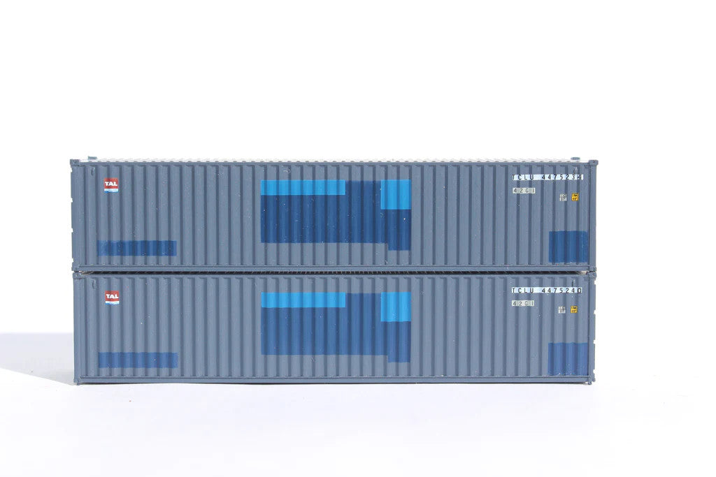N Scale 40' Standard Height 8'6 Corrugated Side Steel Container by JTC Model Trains (NYK Patch)