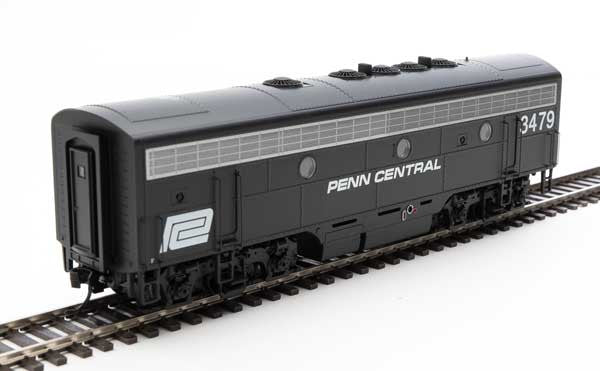 Walthers 19984 EMD F7 A/B PC Penn Central #1675, #3479 Black & White DCC Sound HO Scale