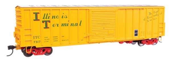Walthers 910 - 46013 HO Scale 50 - Foot ACF Exterior Post Dreadnaught End Plate B Boxcar of ITC Illinois Terminal #7317 for Model Railroads