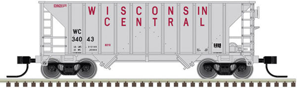 Atlas N Scale 100 Ton 2 Bay Greenville Hopper - Wisconsin Central #34027 (Part#150 - 50004608)