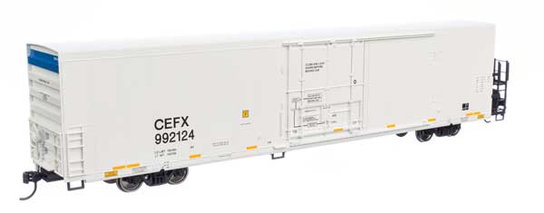 Walthers Mainline HO Scale 72-Foot Modern Refrigerator Boxcar by CIT Group/Capital Equipment Finance CEFX with Road Number #992124