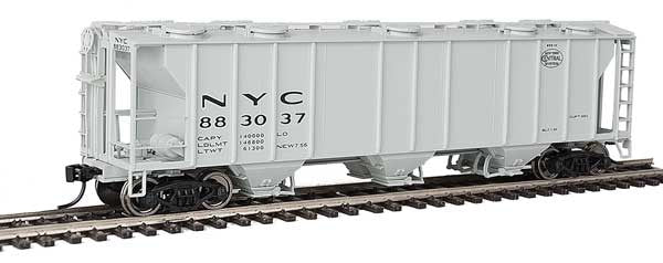 Walthers Mainline HO Scale 50' PS-2 3-Bay Covered Hopper - NYC #883037