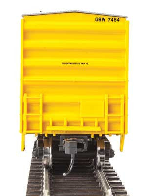 HO Scale Walthers 50' ACF Green Bay & Western #7454 Exterior Post Boxcar