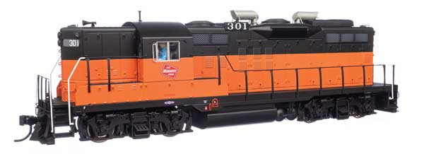 WalthersProto HO Scale EMD GP9 MILW #301 in Orange, Black & White with DCC & Sound