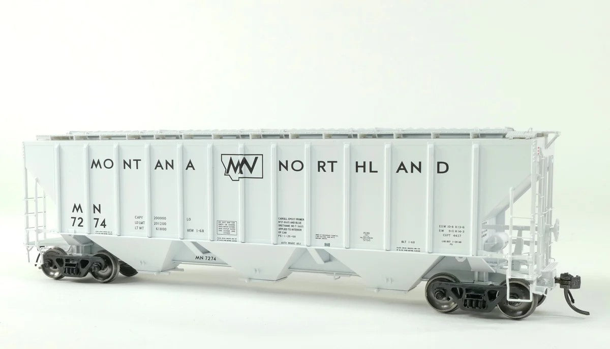 HomeShops HO Scale Tangent PS - 4427 MN - Montana Northland #7274 Covered Hopper Car