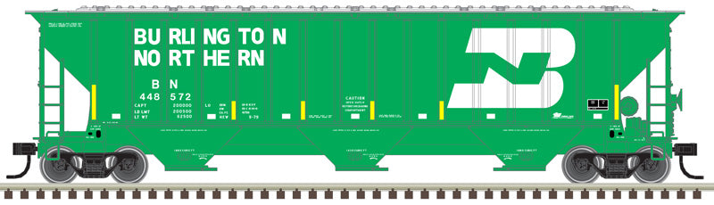 N Scale ATLAS Trainman Thrall 4750 Covered Hopper - BNSF ex BN #448572