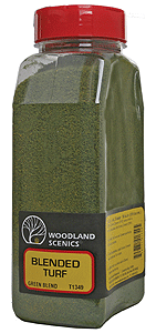 Woodland Scenics Blended Turf Shaker - 32 Ounce Green Blend A Scale for Landscape Decoration