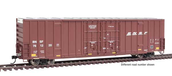 Walthers HO Scale 60-Feet High Cube Plate F Boxcar BNSF #761247, Part Number 910 - 3007 for Model Railroading