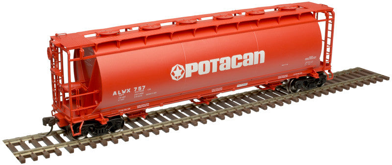 Atlas HO Scale Model Train - 20005770 ACF 3 Bay Covered Hopper ALWX - Potacan #789