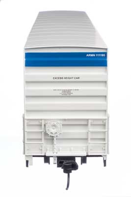 Walthers Mainline 910-4133 HO Scale 72-Foot Modern Refrigerator Boxcar in White with High Reporting Mark, Shield, and Slogan for Union Pacific ARMN #111195