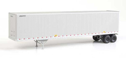 Walthers HO Scale 48 ft Stoughton Trailer 2-Pack - Assembled UPS Gray