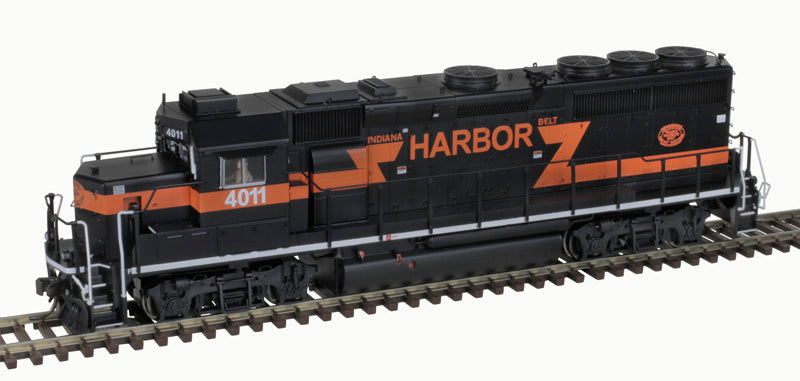 Atlas HO Scale EMD GP40 - 2 Indiana Harbor Belt #4013 DCC & Sound with Black, Orange Colors