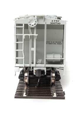 Walthers Mainline HO Scale 50-Foot Pullman-Standard PS-2 2893 Three-Bay Covered Hopper Model Train Car - ATSF Santa Fe #300790