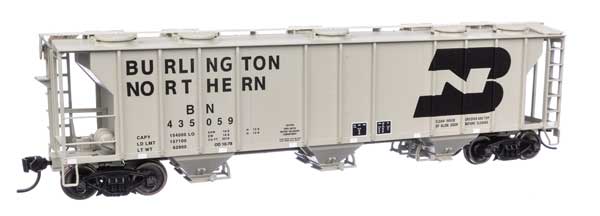 Walthers HO Scale 50-Foot PS-2 Covered Hopper Model of BN Burlington Northern #435059 for Model Railroads