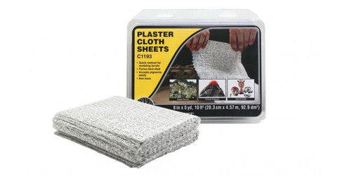 Woodland Scenics 1193 Pre - cut Plaster Cloth Sheets (8 x 12, 30 pcs) for Scale Modeling