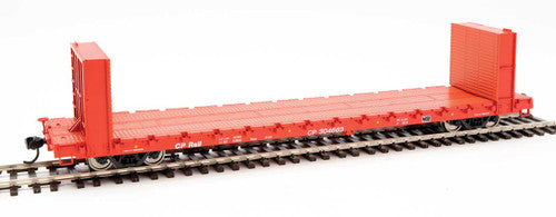 HO Scale Walthers 910 - 5837 60' Pullman - Standard Bulkhead Flatcar CP Canadian Pacific #304663
