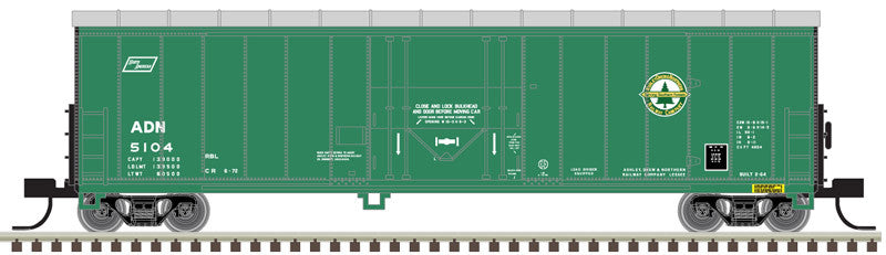 ATLAS 50005140 N Scale NACC 50-Foot Smoothside RBL Boxcar - AD&N (Ashley Drew & Northern) #5100 Model Train Car