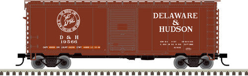 N Scale Atlas 50005781 PS-1 40' Boxcar D&H Delaware & Hudson #19571 (Red & White)